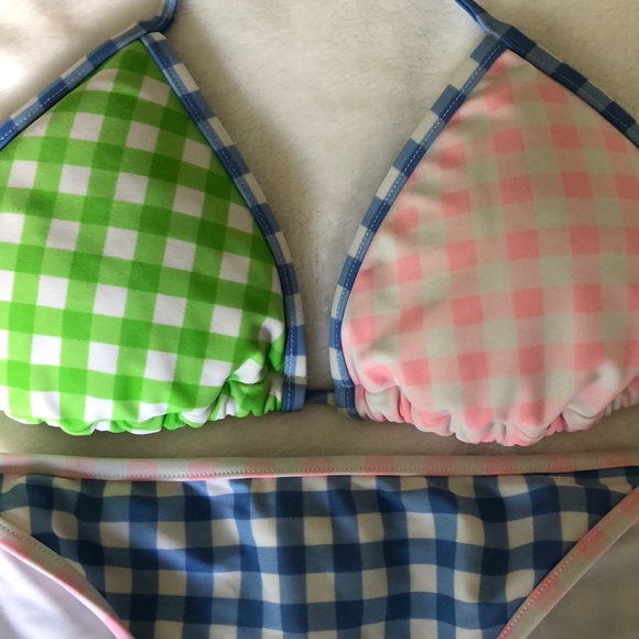VINEYARD VINES GINGHAM BIKINI - Picture 2 of 5